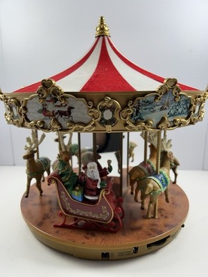 Mr Christmas Very Merry Carousel Animated Table Decor 50 Holiday Classical
