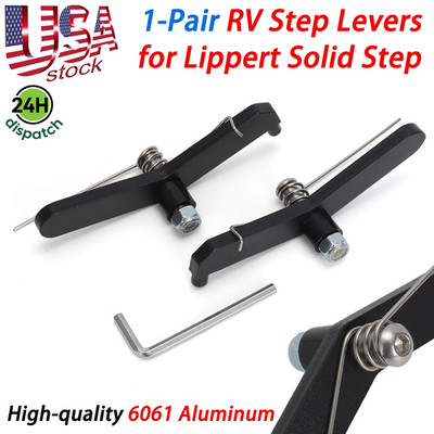 1Pair RV Step Lever Pins for Lippert Solid Step - 6061 Aluminum US Free Shipping