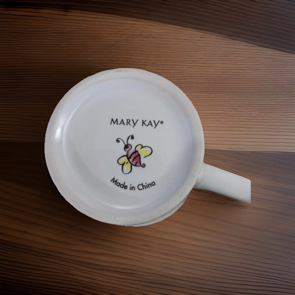 Taza de té café Mary Kay "Cree que puedes tener éxito" de cerámica coleccionable 12 oz usada en excelente estado Foto 4 de 4