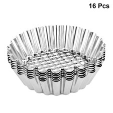 Stampi per crostata uova in acciaio inox 16 pezzi design crisantemo fai da te tazza da forno