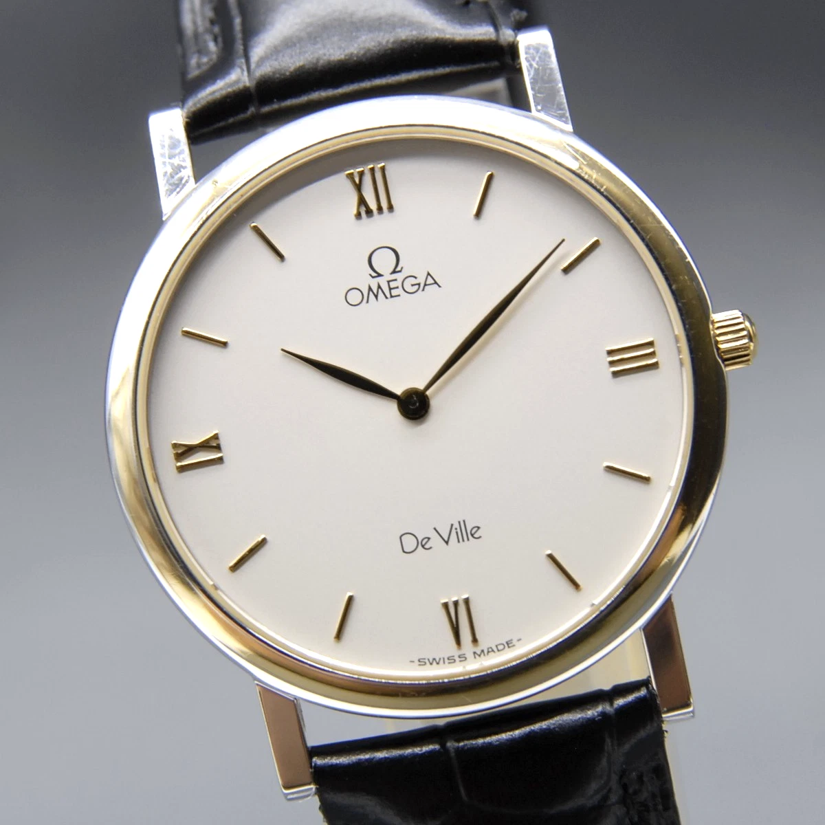 【不動】OMEGA De Ville オーバルクォーツ OMEGA オメガ DE VILLE デビル オーバル ウォッチ 腕時計 メンズ ユニ