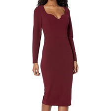 Dress the Population -  Sonia Long Sleeve Bodycon Midi Dress