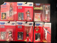 Kenner NBA Action Figures Shaquille O'Neal, Rodman, Barkley, Ewing 1995 1996 Lot