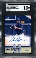 2020 Panini Chronicles Jose Ramirez Luminance BLUE /5 AUTO SGC 10 GEM (3/5)