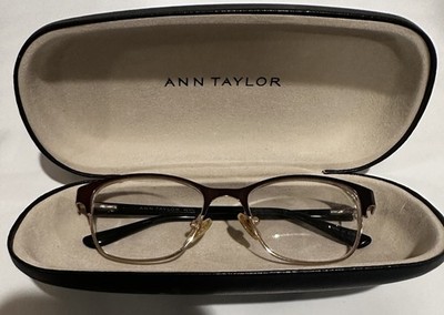 ANN TAYLOR PETITE ATP706 C01 BLACK AUTHENTIC FRAMES EYEGLASSES 48-16-125 W CASE