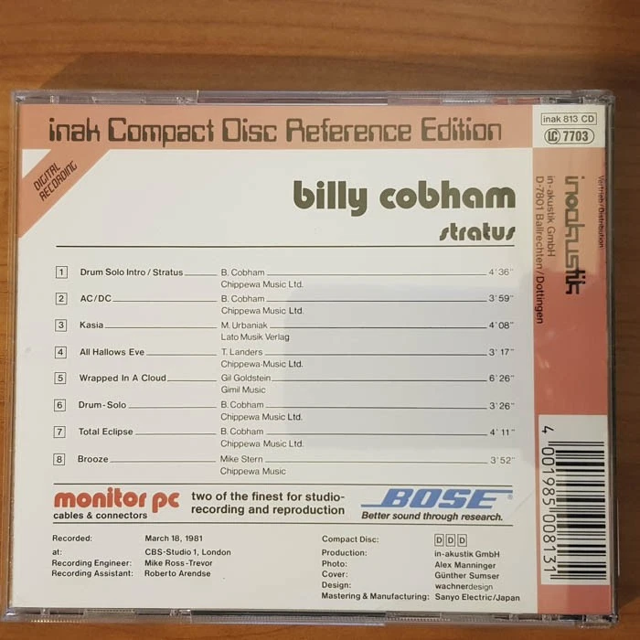 BILLY COBHAM Glassmenagerie - Stratus INAK EX/EX(CD) - Bild 4 von 4