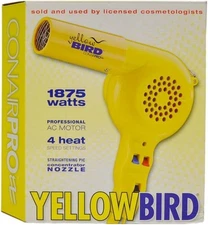 Conair Pro Yellow Bird Hair Dryer (Model: YB075W)