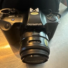 Olympus OM 88 Black Power Focus SLR Film Camera With Electronic Flash w/bag