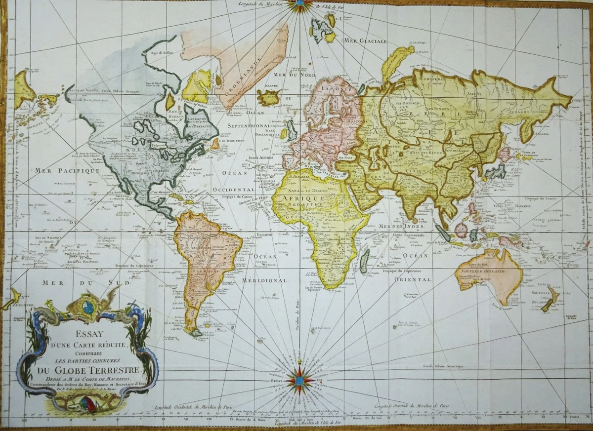 Antique World Maps & Atlases World 1700-1799 Date Range for sale