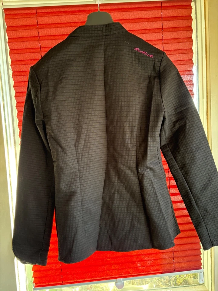 SKFK Schwarzes Skunkfunk-Oberteil, 36/38 langer seitl. Reissverschl., neuwertig - Bild 2 von 4