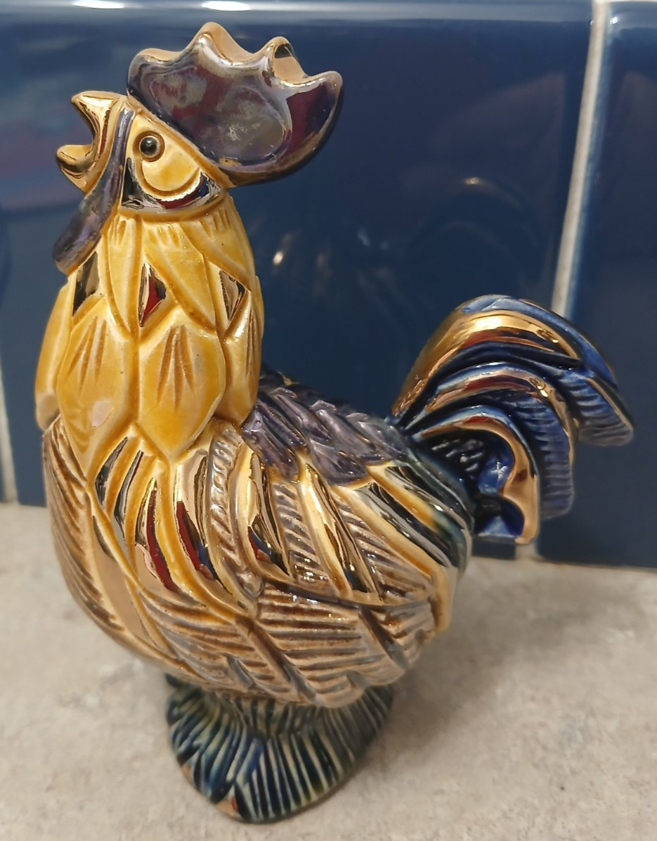 Artesania Rinconada Rooster Chicken Figurine