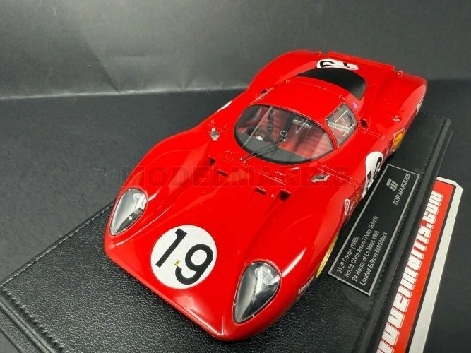 TOPMARQUES TOP130BD FERRARI - 312P 3.0L V12 COUPE TEAM SEFAC N 19 24h LE MANS DI - Immagine 4 di 4