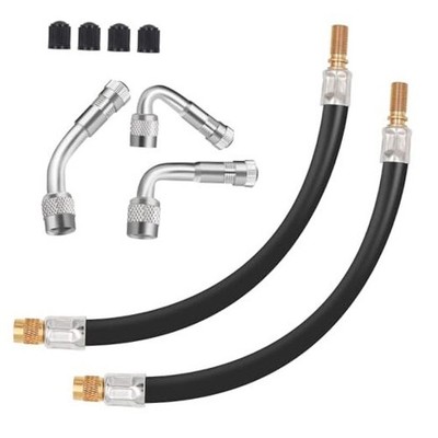 Valve Stem Extension, 2PCS 12 Inches Dually Valve Stem Extenders 3 PCS 45 90 