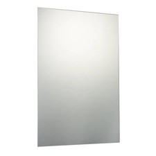 60 x 90cm Plain Rectangle Frameless Mirror with Wall Hanging Fixing Hardware