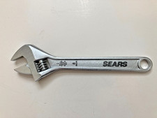 Sears 8 in Adjustable Wrench with Pull Down f...