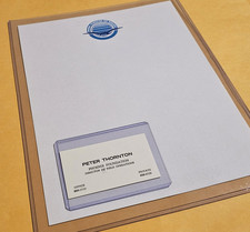 MacGyver - Original TV Props - Phoenix Letterhead & Peter Thornton Business Card