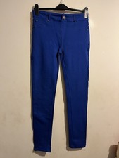 Ladies Golddigga Blue Stretch Trousers Size 12