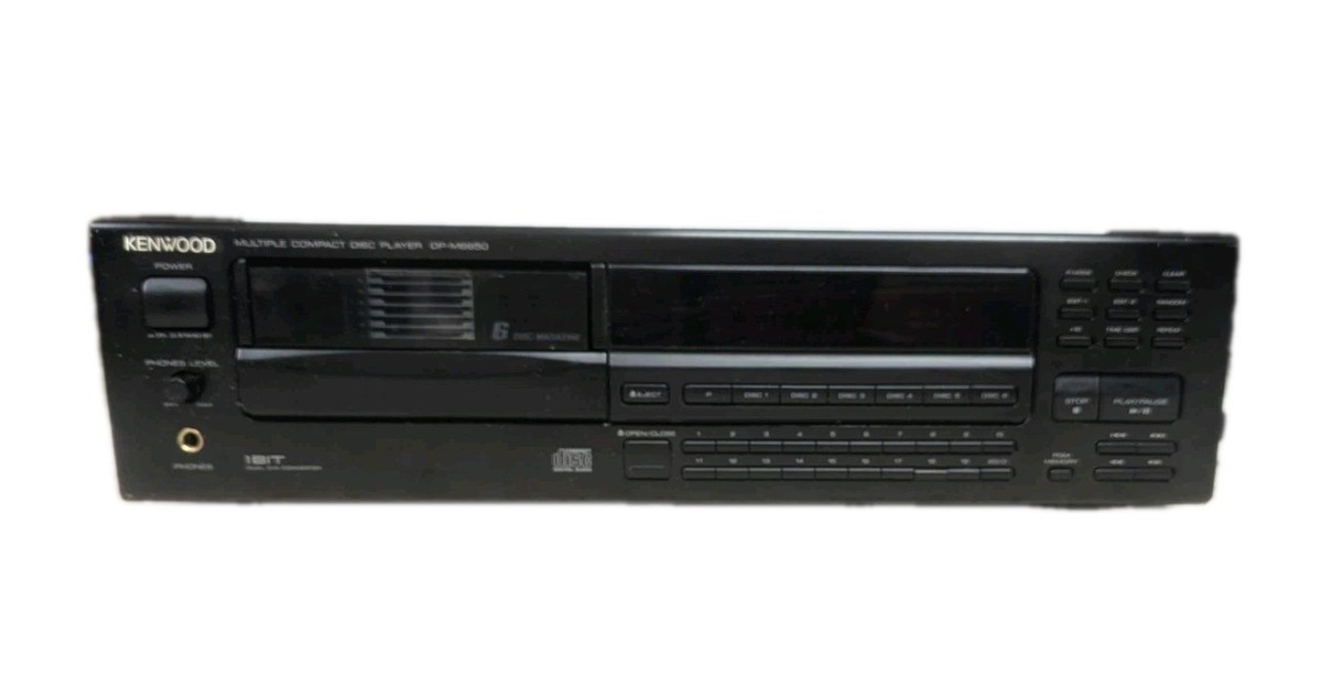 Vintage Kenwood DP-M6650 Compact Disc Player 6+1 CD Changer 1993