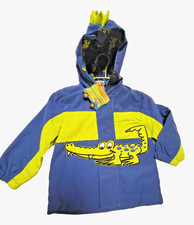 Mud Pie Baby Hoodie Jacket Rain Coat Animals Alligator Crocodile 0-6 Months