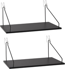 Fabric Wall Cubicle Shelf with Hooks for Work Decor, 11.8' Wooden Cubicle Organi