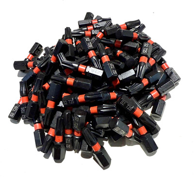 50 Stück Y4REK S2 T25 Torx 25 mm Magnet Stern Schlagschrauber Bits 1/4 Zoll