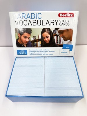 Berlitz Arabic 1000 Word Flash Cards Vocabulary Study Set  ︎ Language Learning
