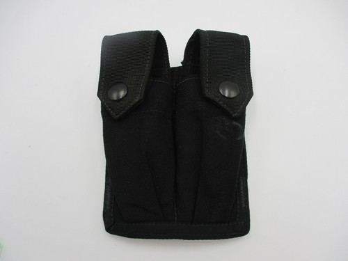 SPEC OPS Brand Tactical Double Magazine Pouch Black Nylon MOLLE USA Pistol 5097
