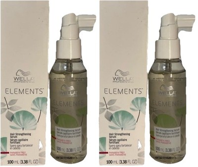 2 Wella ELEMENTS HAIR STRENGTHENING SERUM  3.38 oz ea NIB  (808)