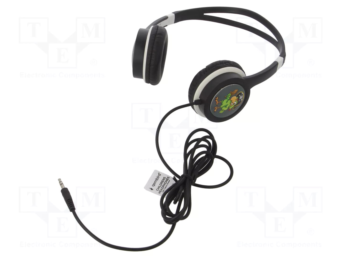 Auriculares Gembird MHP-JR-BK con cable 3,5 mm para niños, limitador de volumen, negros - Imagen 2