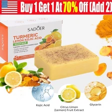 Original Turmeric And Kojic Acid Skin Lightening Soap For Face Body Acne Removal