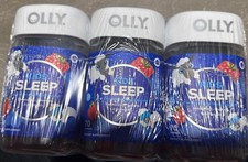 (3) OLLY Kids Sleep Gummies 70 Ct Razzberry F...