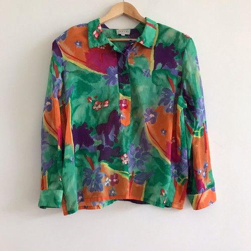 vintage 1980s 80s colourful print 
