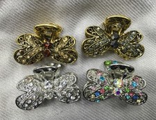 New Sparkling metal rhinestone choice of your color hair jaw clip 1 jan17