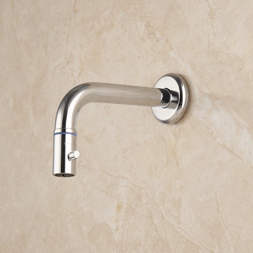 Carino rubinetto ottone cromato bagno da parete solo rubinetto acqua fredda - Foto 5 di 11