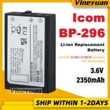 1PC Icom BP-296 2350mAh Replacement Li-ion Battery for ICOM IC-M37 IC-M37E Radio