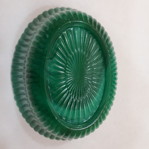 Summit Art Glass McKee Hunter pony en reposo verde 5" plato cubierto nido caballo - Imagen 20 de 21