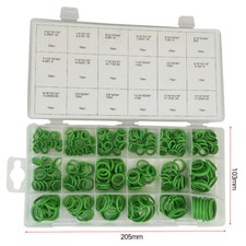 270x Rubber Seal HNBR O-Ring Washer Assortment Kit Hydraulics Air Gas Oil Green