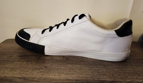 Guess-Chaussures de marche à lacets homme en cuir blanc pointure 12 - Photo 7/7