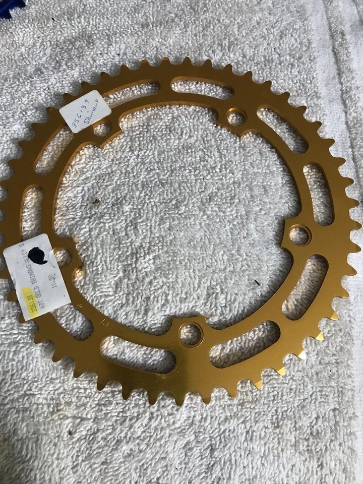 Shimano BMX / SS 47t Gold Chainring-NEW / NOS Vintage old bmx - Image 4 of 4