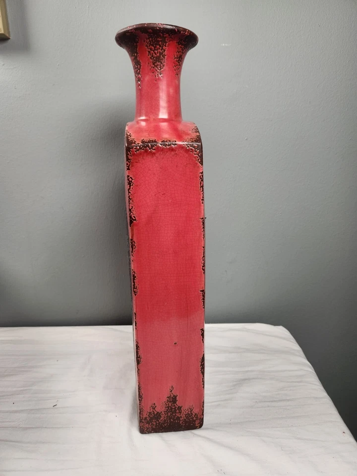 Hobby Lobby Home Accent F 15 Rustic Red Egyptian Galvanized Metal Vase  - Image 4 of 4