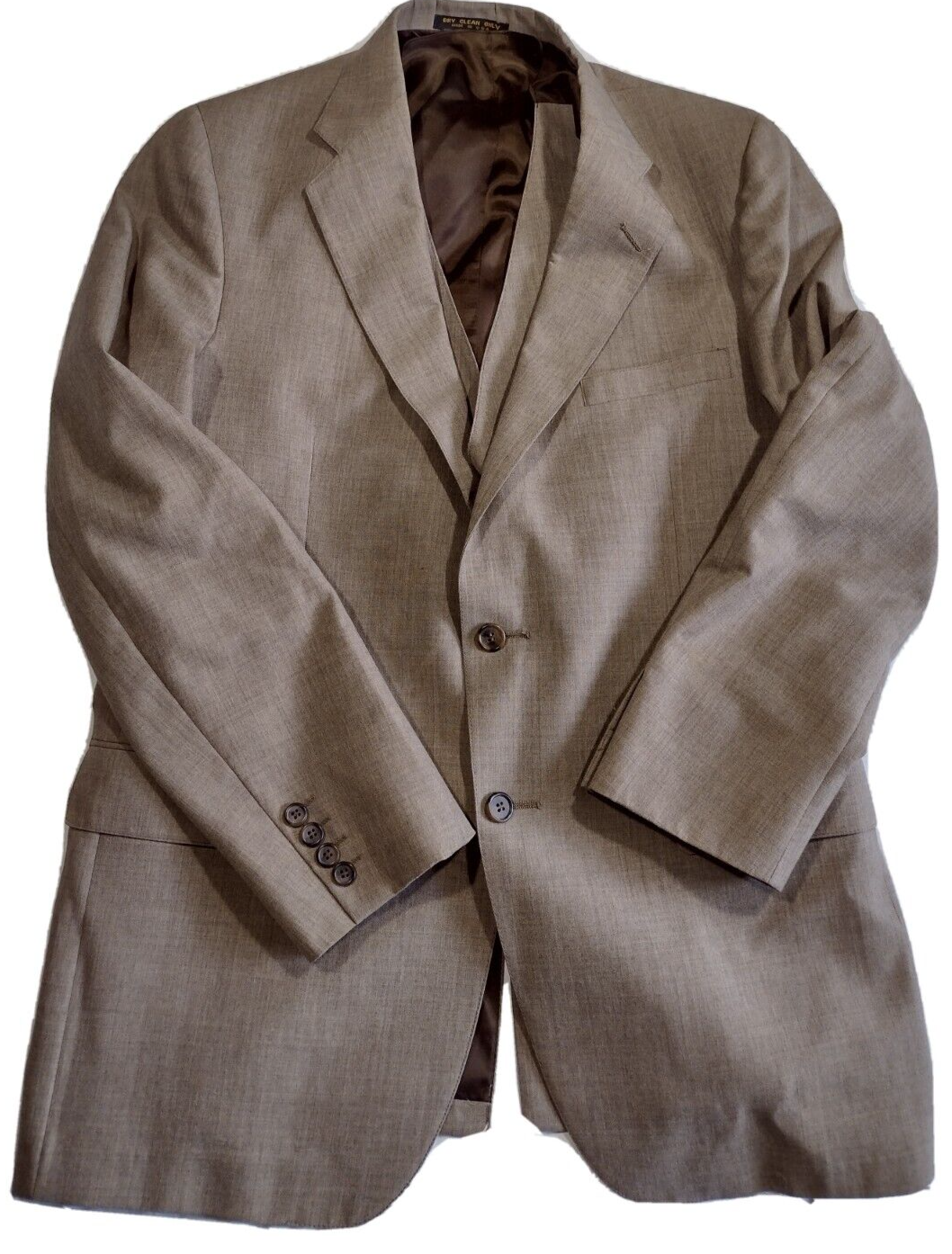 FILA Blazer vintage Adams Row uomo 40 marrone cappotto sportivo giacca gilet lana made in USA