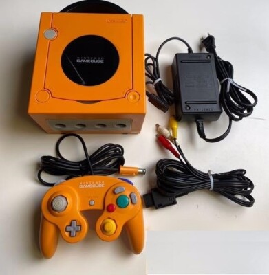 Nintendo GameCube Launch Edition Spice Orange Console controller
