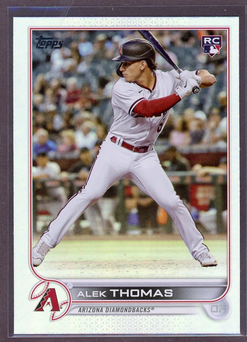 2022 Topps Update RAINBOW FOIL Parallel Alek Thomas RC #US212 Diamondbacks