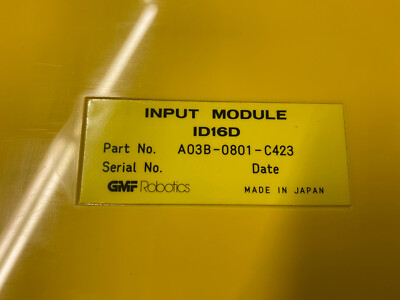 Fanuc/GMF-Robotics  ID16D No:A03B-0801-C423 Input-Module m. Stecker - used -