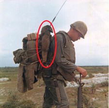 US Military Antenna Bag - RF 3164 3150 3152 - NYLON - OD - Radio