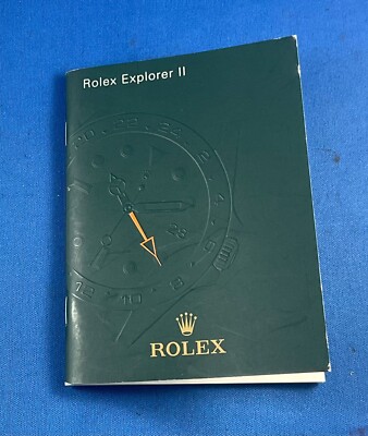 ROLEX EXPLORER 2 ORANGE ANLEITUNG 2011 UHR VINTAGE