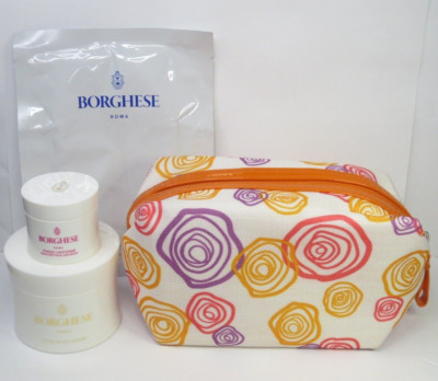BORGHESE 3 PC SET - BODY CREME, MUD MASK & HAND MASK SHEET SEE DETAILS