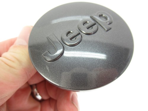 JEEP GRAND CHEROKEE WRANGLER *OEM* WHEEL CENTER CAP DARK CHARCOAL GLOSS 06-24 * - Picture 4 of 7