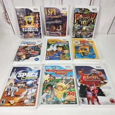 Lot Of 9 empty Game Cases most have Manuals lot Wii - No Games Included