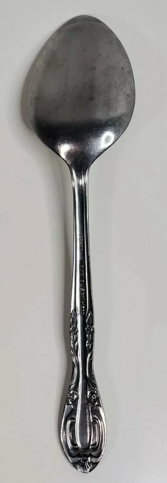 Cuchara sopa cena 1 cuenta 7,25 pulgadas acero inoxidable nacional Corea rollo floral Foto 3 de 4